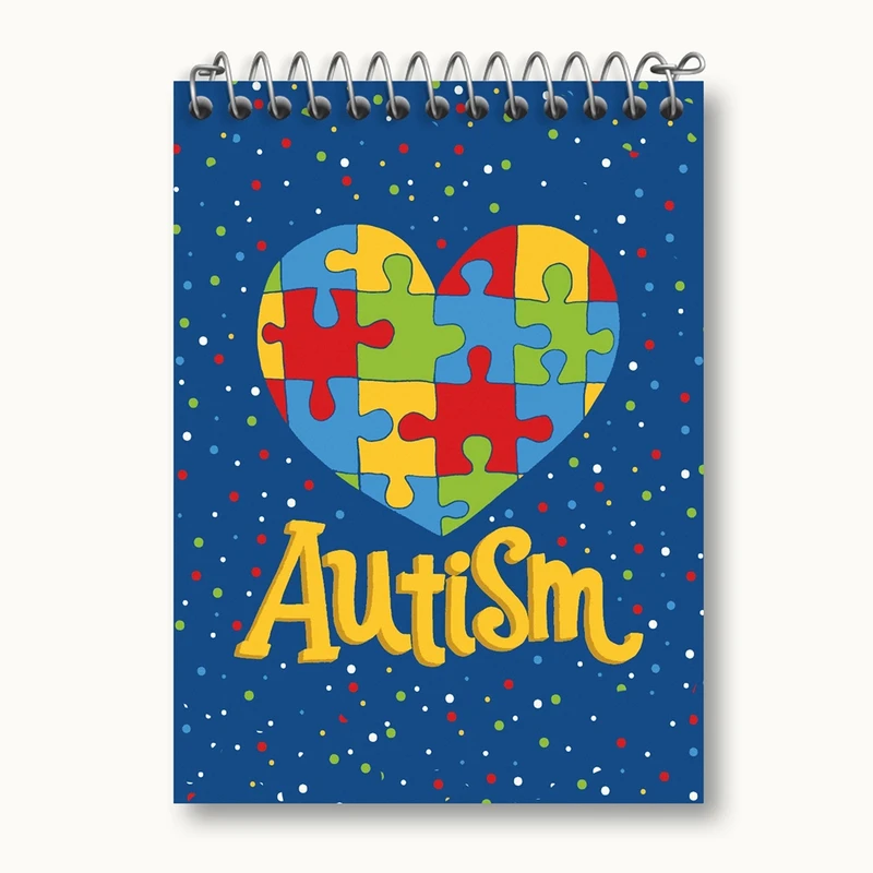 دفتر یادداشت 50 برگ خندالو مدل اتیسم Autism کد 26747