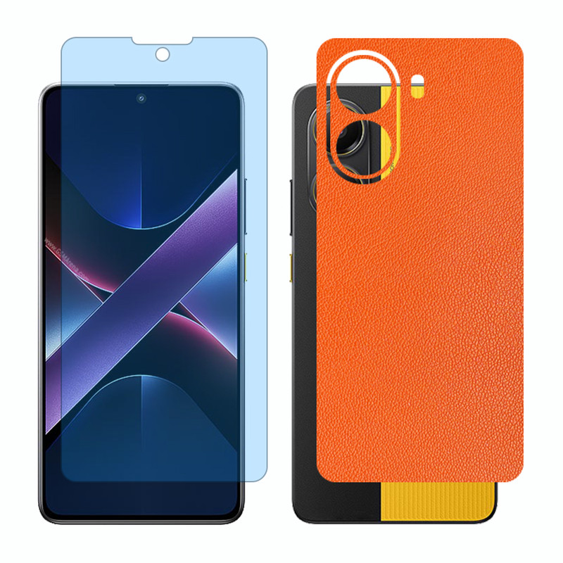 محافظ صفحه نمایش مات آنتی بلو گلس مدل Together مناسب برای گوشی موبایل شیائومی Poco X7 Pro به همراه برچسب پوششی پشت گوشی