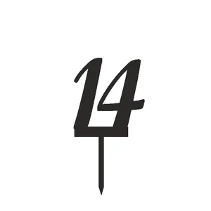 تاپر کیک تولد مدل عدد 14