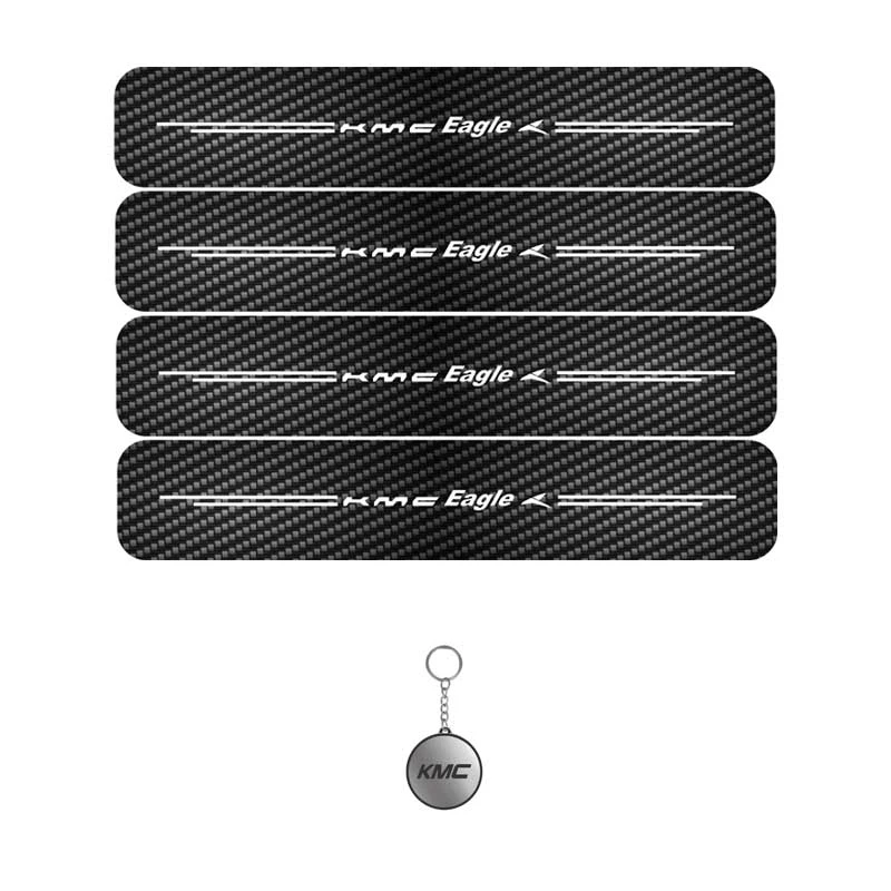 برچسب پارکابی مهدیار طرح کربن کد LCE0054 مناسب برای کی ام سی ایگل مجموعه 4 عددی به همراه جاکلیدی