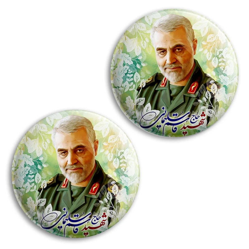 مگنت پرمانه طرح حاج قاسم سلیمانی کد pmag2.26937 مجموعه 2 عددی