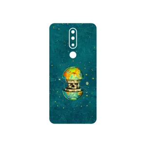 MAHOOT Collage of Earth Face Cover Sticker for Nokia 5.1 Plus