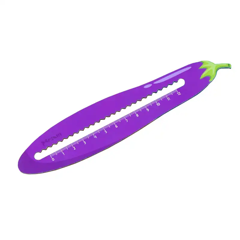 خط کش 12 سانتیمتری طرح بادمجان