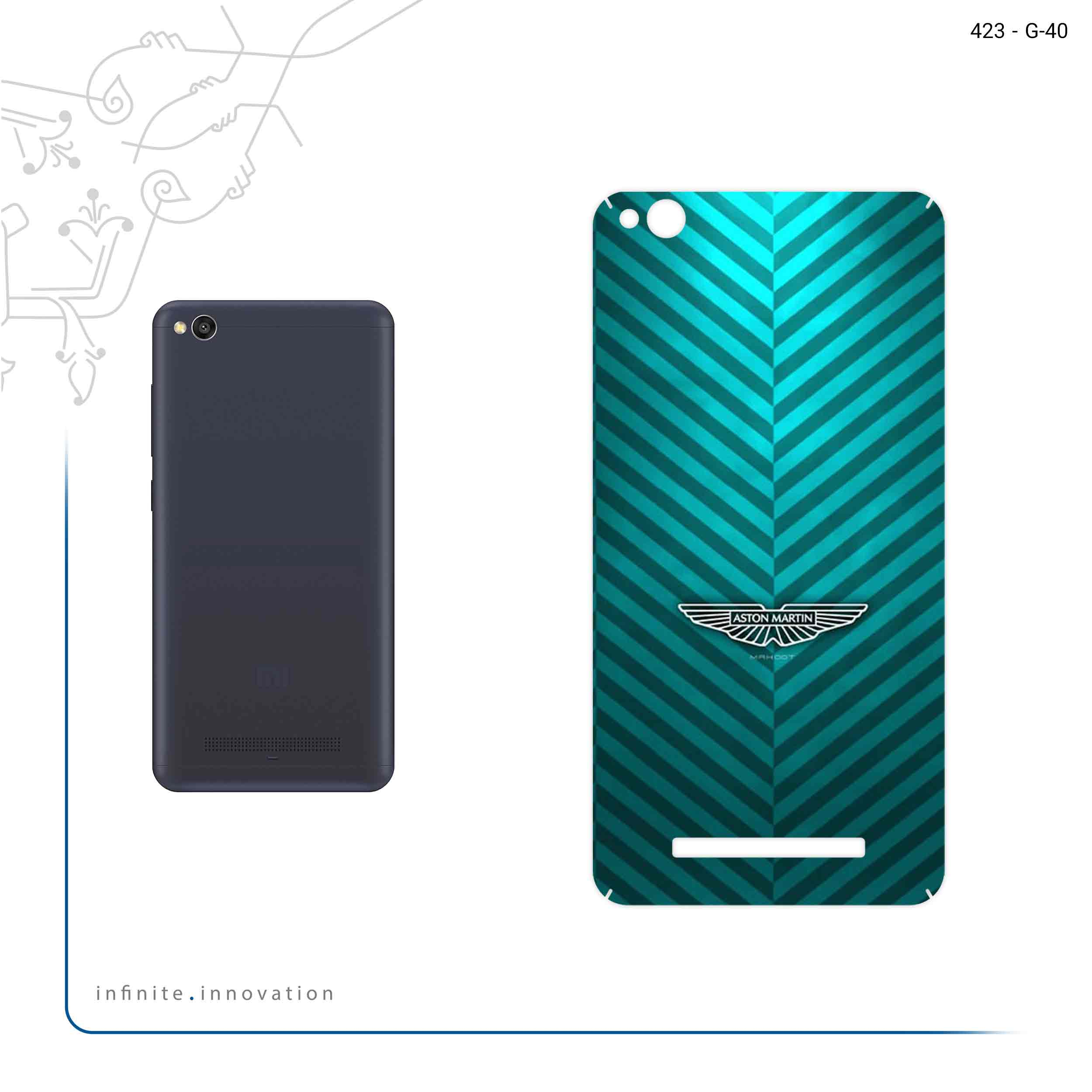 برچسب پوششی ماهوت مدل Aston Martin مناسب برای گوشی موبایل شیائومی Redmi 4A