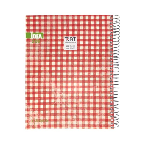 دفتر 200 برگ ایده مدل چهارخانه کد 29489