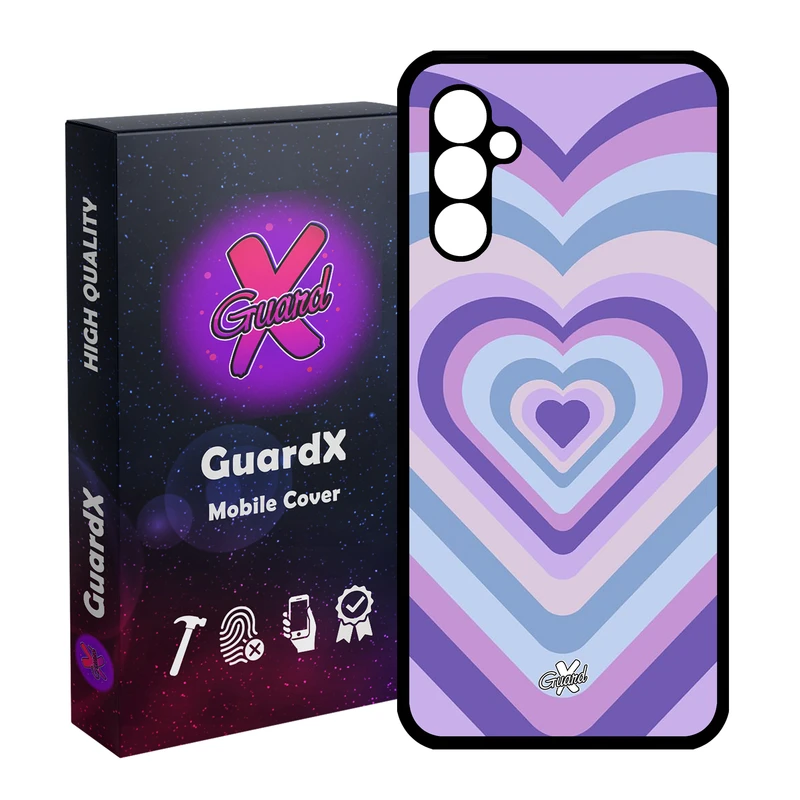 کاور گارد ایکس طرح قلب مدل Glass10534 مناسب برای گوشی موبایل سامسونگ Galaxy A24/A24 4G/M34 5G