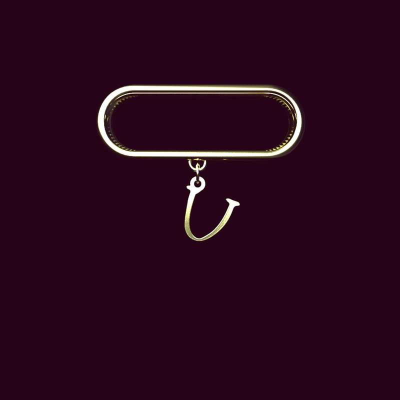 آویز ساعت طلا 18 عیار زنانه مدوپد مدل حرف U کد SL1-1685 آویز ساعت طلا 18 عیار زنانه مدوپد مدل حرف U کد SL1-1685