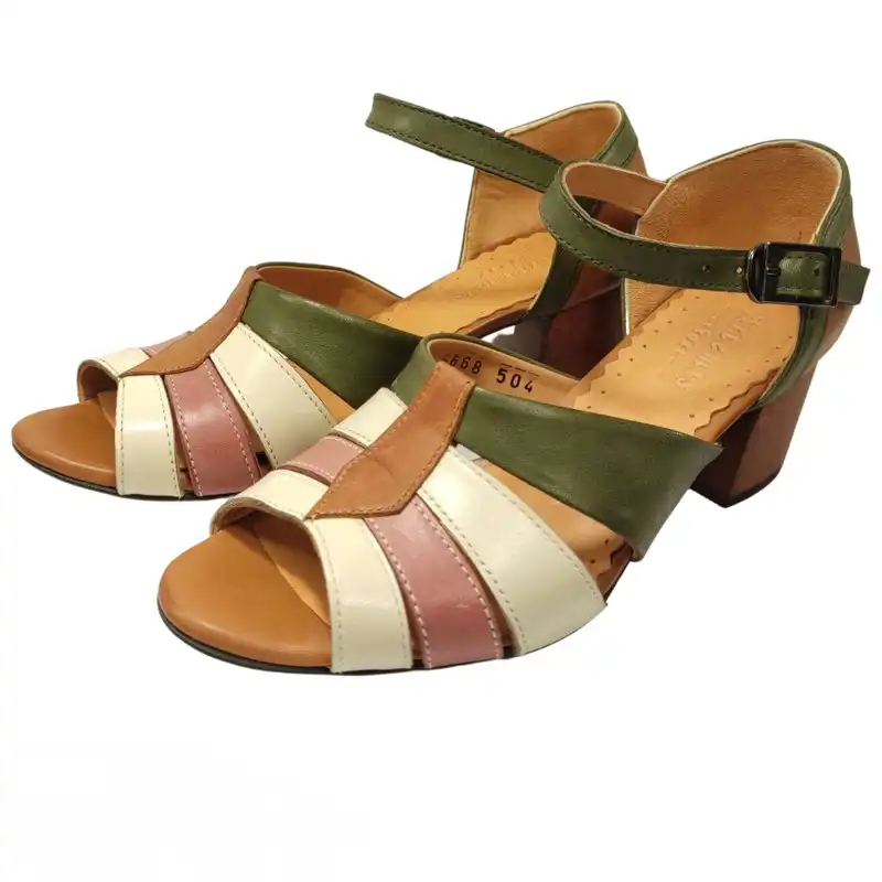 صندل زنانه مدل چرم طبیعی کد 598.1