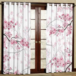 پرده مدل شکوفه مخمل پانچی کد 1119L سایز 140x280 سانتی متر