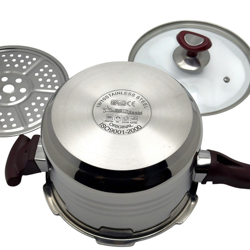 زودپز دسینی مدل دسته بلند گنجایش 6 لیتر