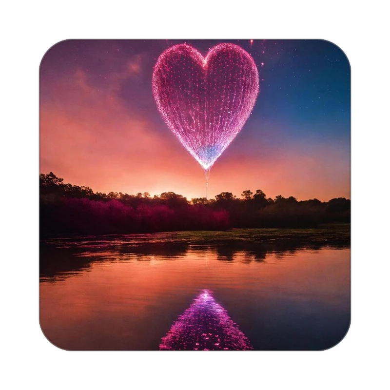 زیر لیوانی کاکتی مدل عاشقانه کد mp11374