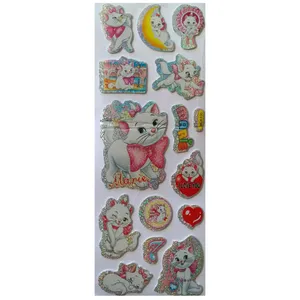 استیکر دیواری کودک مدل گربه کد 17