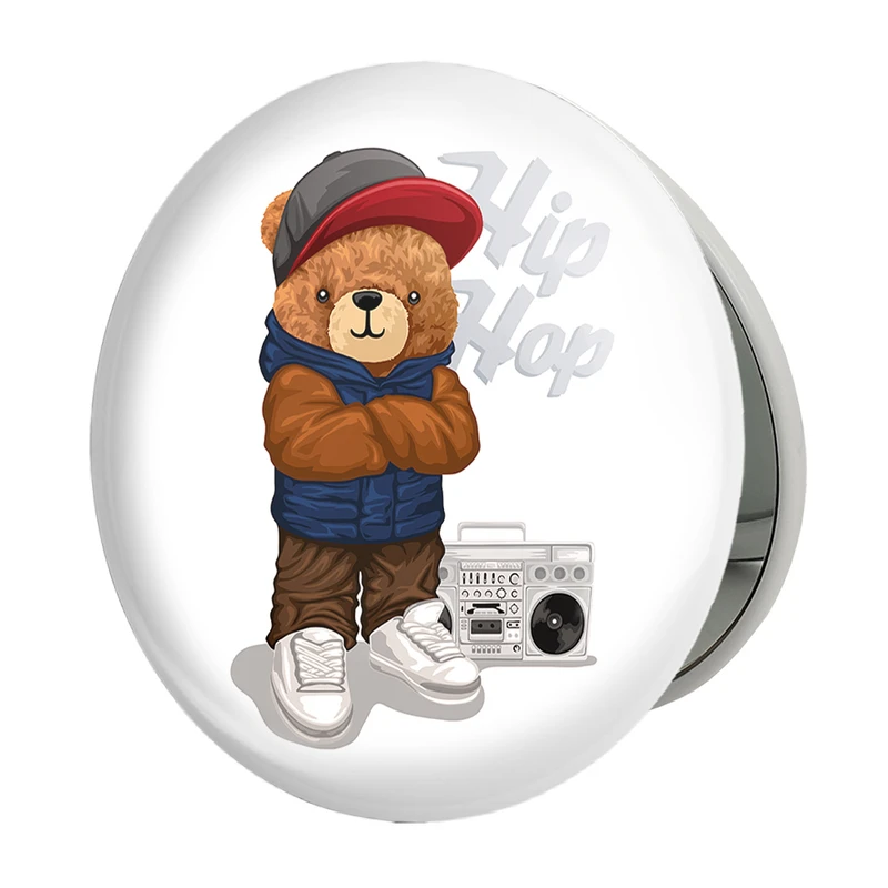 آینه جیبی خندالو طرح تدی Teddy مدل تاشو کد 26139 