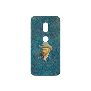 MAHOOT Self portrait with a gray felt hat Cover Sticker for Motorola Moto G4 Play
