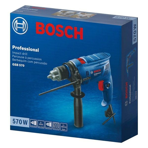 دریل چکشی بوش مدل GSB 570 به همراه مته الماسه دریل چکشی بوش مدل GSB 570 به همراه مته الماسه
