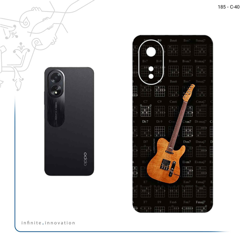 برچسب پوششی ماهوت مدل Guitar_Instrument مناسب برای گوشی موبایل اپو A38