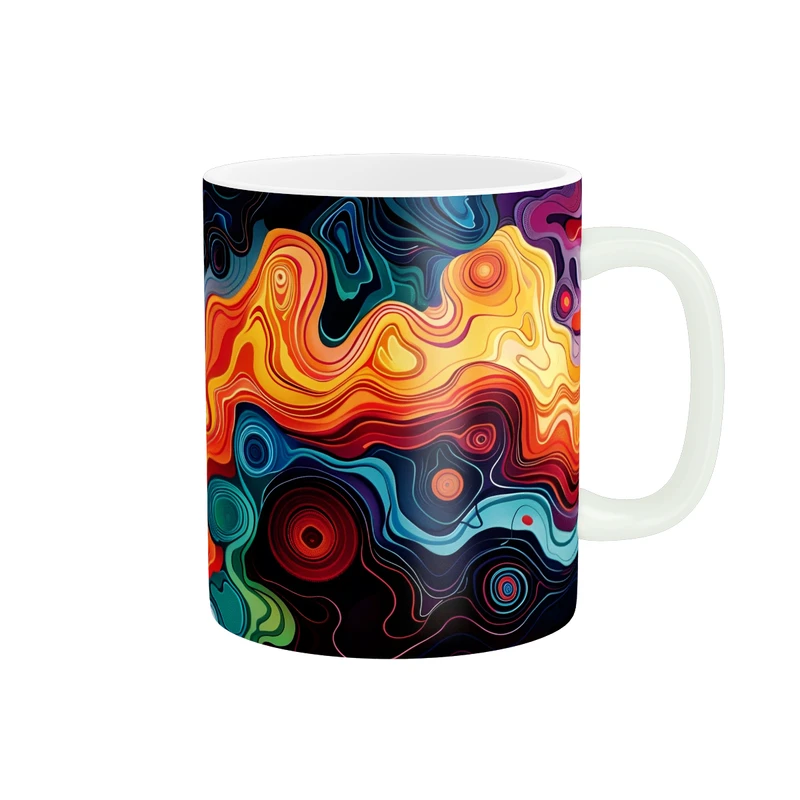 ماگ طرح ابر و بادی فانتزی کد 423