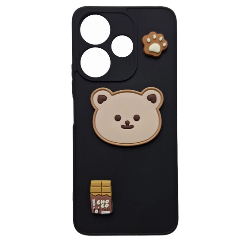 کاور طرح عروسک خرسی مدل Redmi13 مناسب برای گوشی موبایل شیائومی Redmi 13 4G