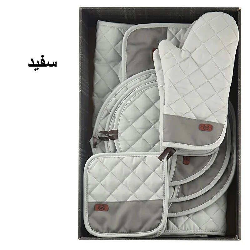 عکس شماره 4 : ست لوازم پارچه ای آشپزخانه 12 پارچه دبلیو اس مدل اشپز باشی