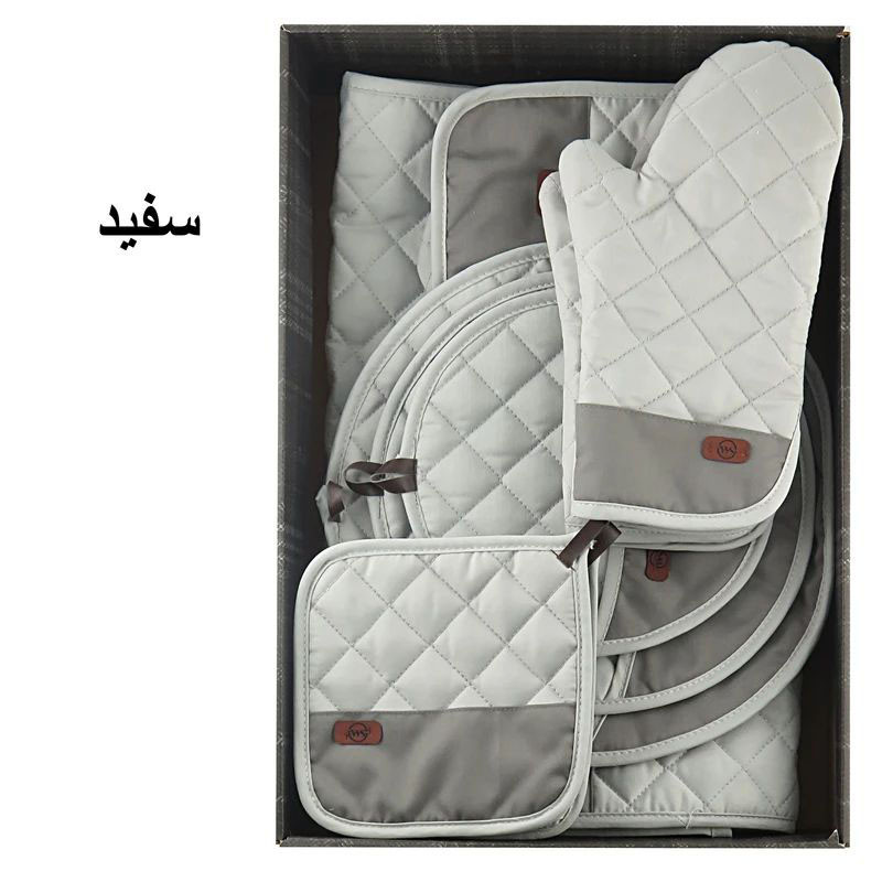 ست لوازم پارچه ای آشپزخانه 12 پارچه دبلیو اس مدل اشپز باشی