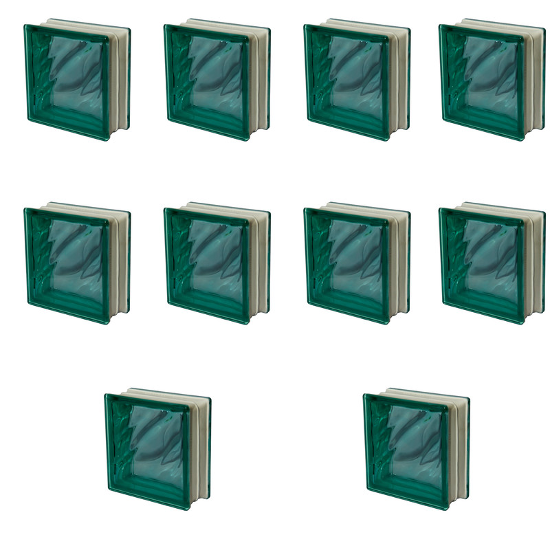 بلوک شیشه ای مدل مورب بسته 10 عددی