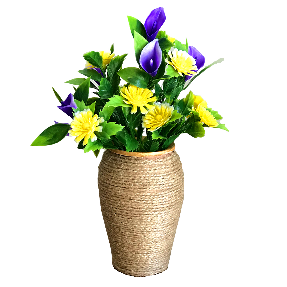 گلدان به همراه گل مصنوعی مدل مینیات M-Y