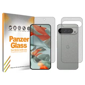 Panzer Glass Resistant model matte screen protector suitable for Google Pixel 9 Pro XL mobile phone along with the back protector