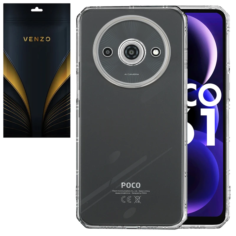 کاور ونزو مدل Crystal مناسب برای گوشی موبایل شیائومی Redmi A3 2024 / Poco C61