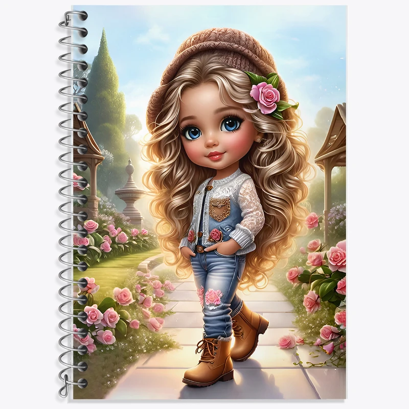 دفتر نت موسیقی 50 برگ خندالو طرح دخترانه کیوت کد F6770