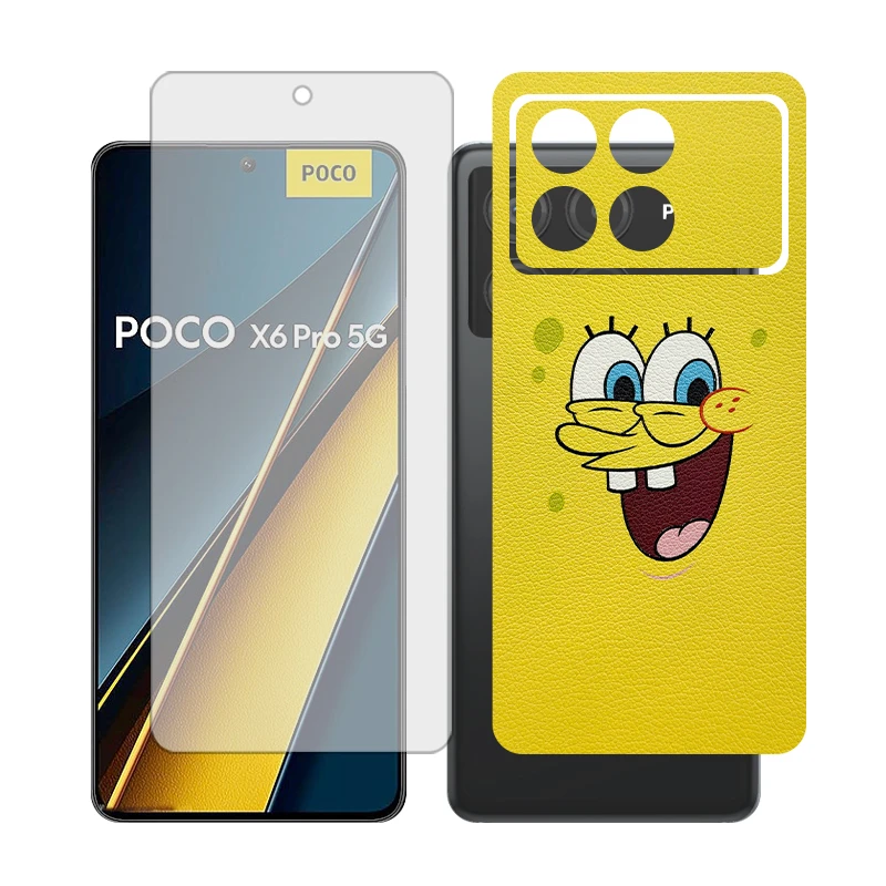 محافظ صفحه نمایش مات گلس مدل Together مناسب برای گوشی موبایل شیائومی Poco X6 Pro به همراه برچسب پوششی پشت گوشی