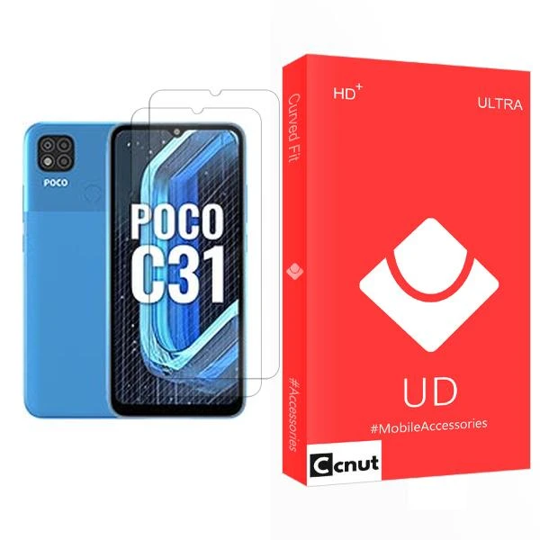 محافظ صفحه نمایش کوکونات مدل UD Ultra MIX002 مناسب برای گوشی موبایل شیائومی Poco C31 بسته دو عددی
