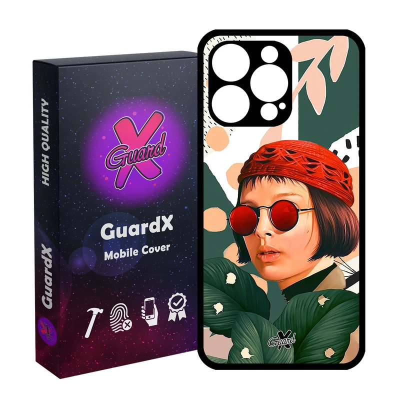 کاور گارد ایکس طرح ماتیلدا مدل قاب Glass10341 مناسب برای گوشی موبایل اپل iPhone 15 Pro Max