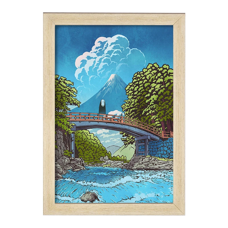 تابلو خندالو مدل انیمه شهر اشباح (Spirited Away) کد F1810