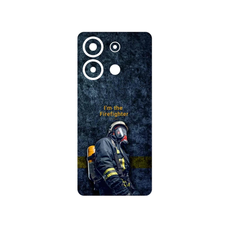 برچسب پوششی ماهوت مدل Firefighter مناسب برای گوشی موبایل شیائومی Redmi Note 13 4G