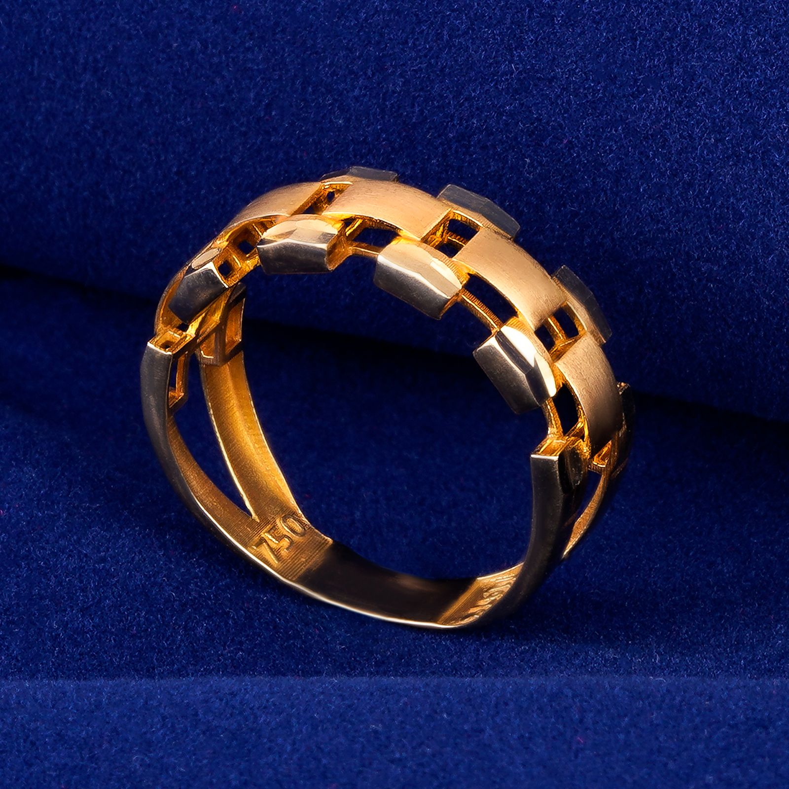 انگشتر طلا 18 عیار زنانه جواهری سون مدل 3918 -  - 3