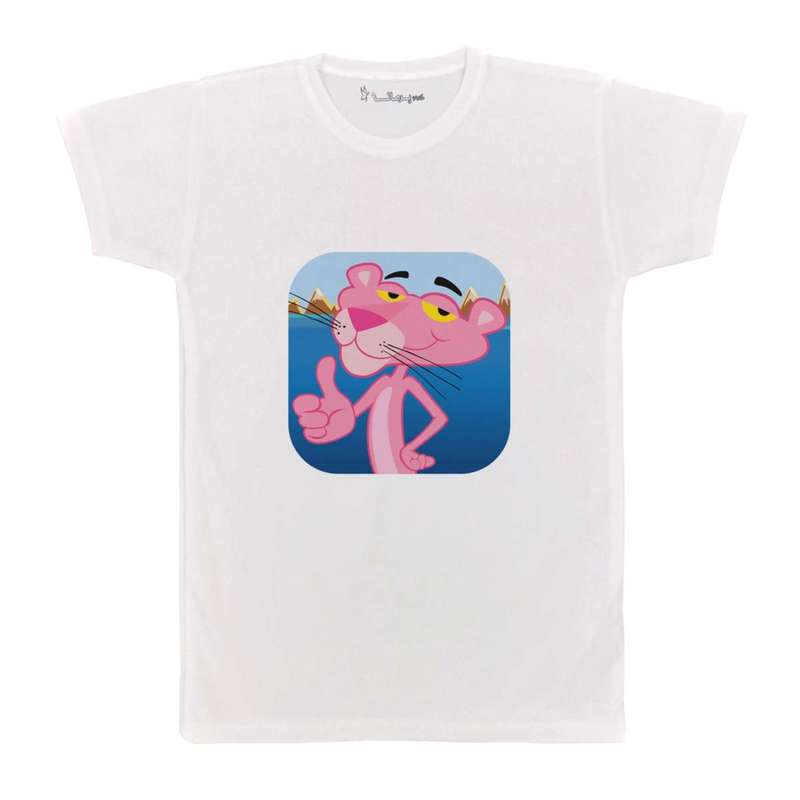 تی شرت بچگانه پرمانه طرح پلنگ صورتی کد pmt.4709