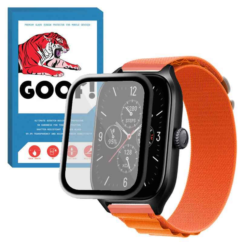 بند گوف مدل LOOP ALPINE مناسب برای ساعت هوشمند آمیزفیت GTS2 mini به همراه محافظ صفحه نمایش