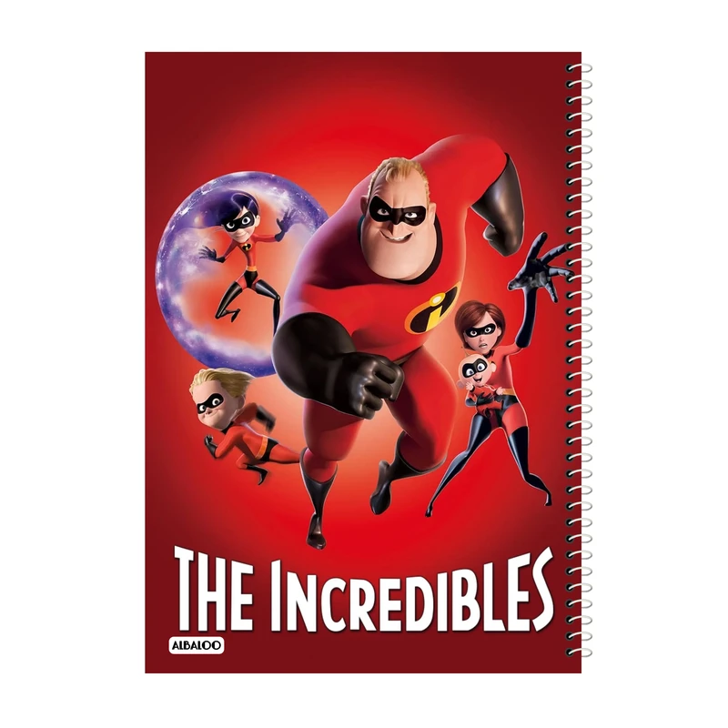 دفتر مشق 50 برگ آلبالو طرح انیمیشن شگفت انگیزان کد 2153