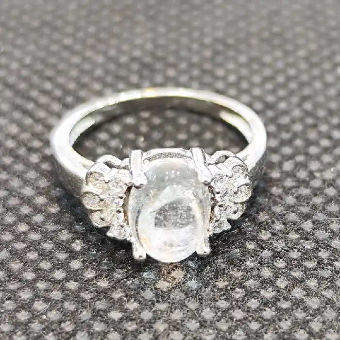 انگشتر نقره زنانه مدل سنگ در نجف کد 65