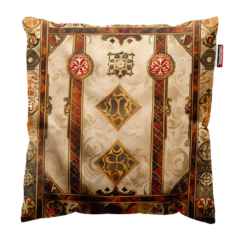 کوسن پاد آفرین مدل فرش و گلیم کد 11 سایز 40*40 سانتی متر