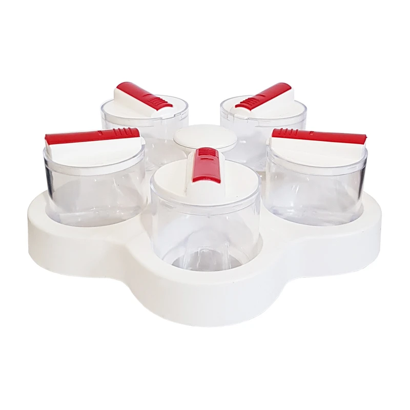 عکس شماره 5 : ست جای ادویه 6 پارچه مدل چرخشی 360