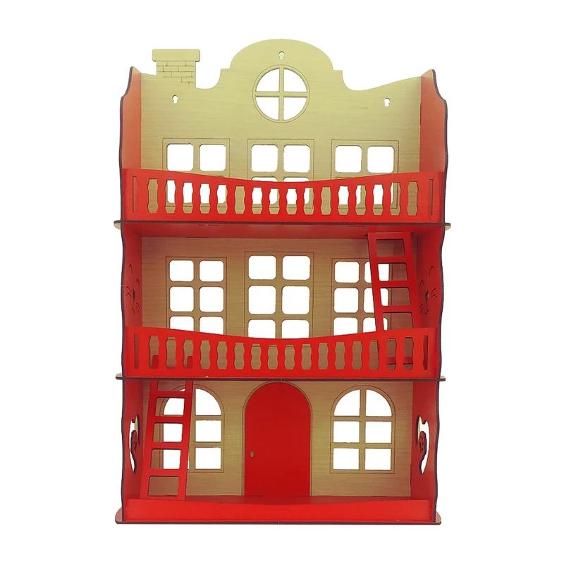 شلف دیواری اتاق کودک مدل خانه عروسکی