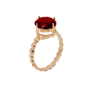 انگشتر طلا 18 عیار زنانه تاج مدل vitray-oval