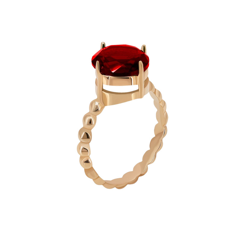 انگشتر طلا 18 عیار زنانه تاج مدل vitray-oval