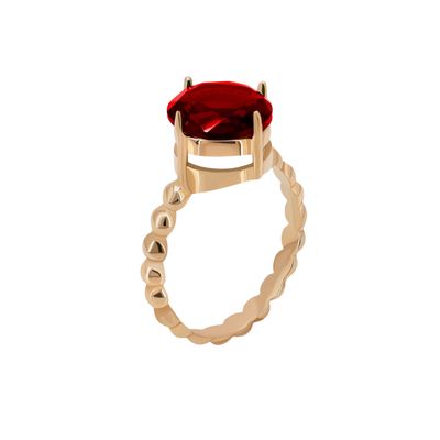 انگشتر طلا 18 عیار زنانه تاج مدل vitray-oval