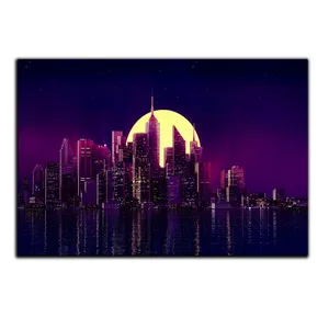 تابلو شاسی بکلیت طرح منظره شهر در شب مدل SH-S5185