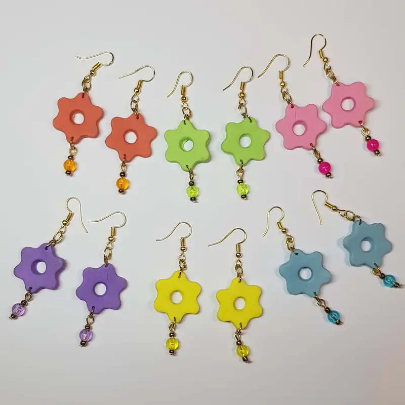 گوشواره زنانه مدل گل کد 1122