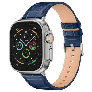 Sprig band model NavyB Leather suitable for Apple watch 42/44/45/46/49mm Series Se/1/2/3/4/5/6/7/8/9/10/Ultra/Ultra2