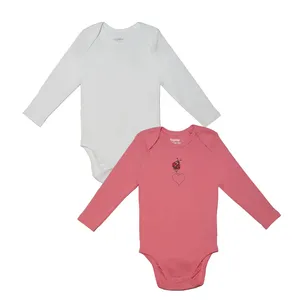 بادی آستین بلند نوزادی لوپیلو مدل ۰۰۱ مجموعه 2 عددی