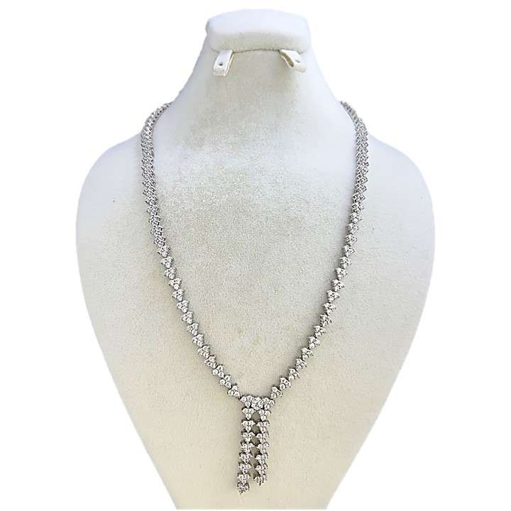 نیم ست نقره زنانه کد glsr-1077